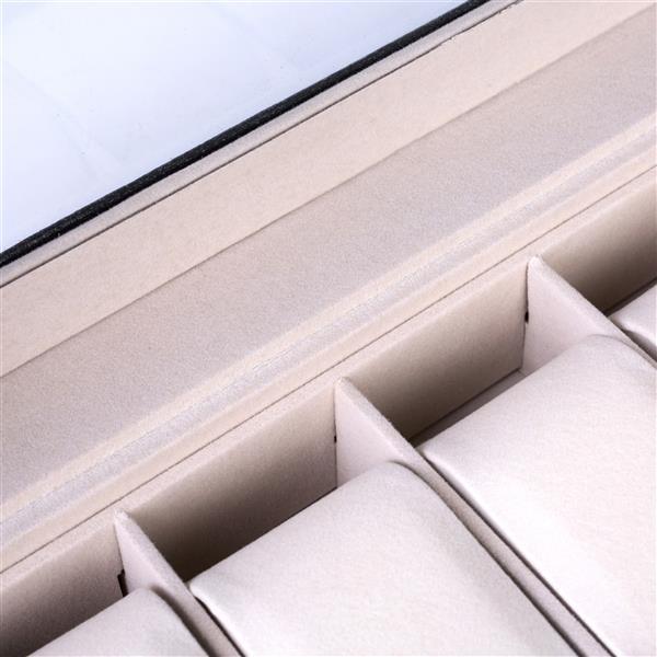 Double-Layer Luxury Watch Storage Box – High-End Organizer with Glass Lid & Lock