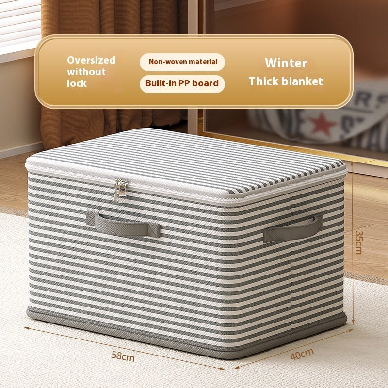 Clothes Storage Box with Lock – Secure Household Storage Basket for Clothes and Accessories