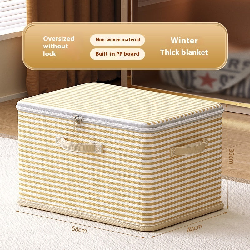 Clothes Storage Box with Lock – Secure Household Storage Basket for Clothes and Accessories