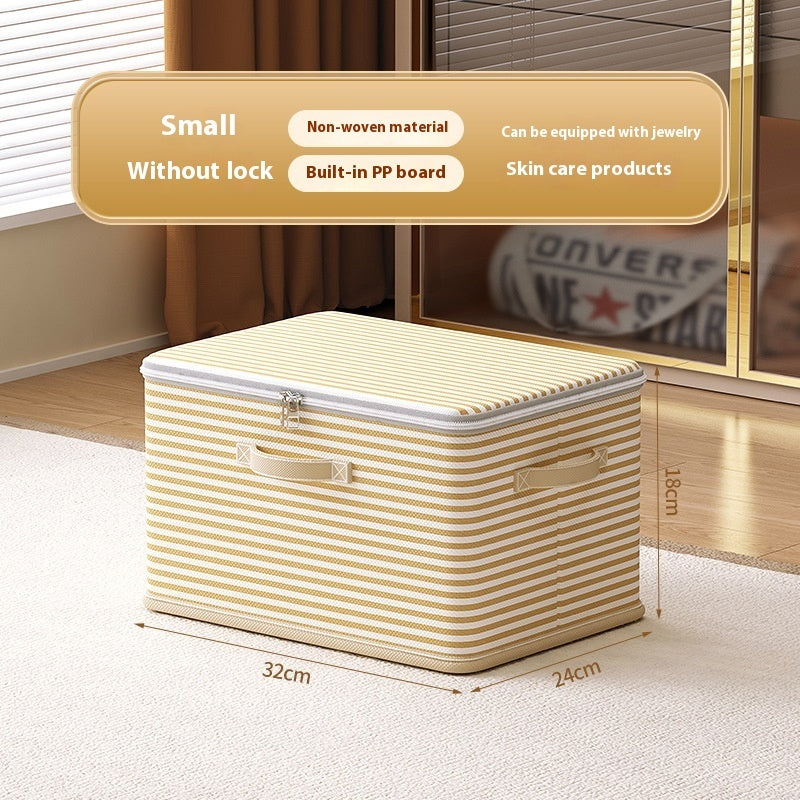 Clothes Storage Box with Lock – Secure Household Storage Basket for Clothes and Accessories