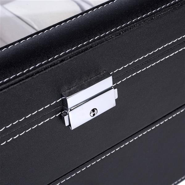 Double-Layer Luxury Watch Storage Box – High-End Organizer with Glass Lid & Lock