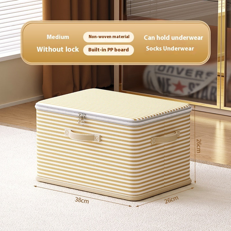 Clothes Storage Box with Lock – Secure Household Storage Basket for Clothes and Accessories