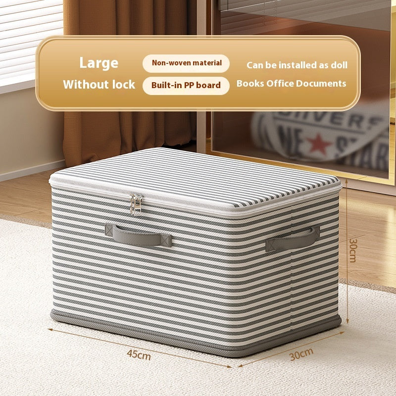 Clothes Storage Box with Lock – Secure Household Storage Basket for Clothes and Accessories