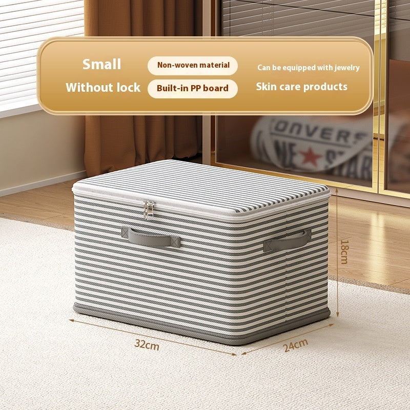Clothes Storage Box with Lock – Secure Household Storage Basket for Clothes and Accessories