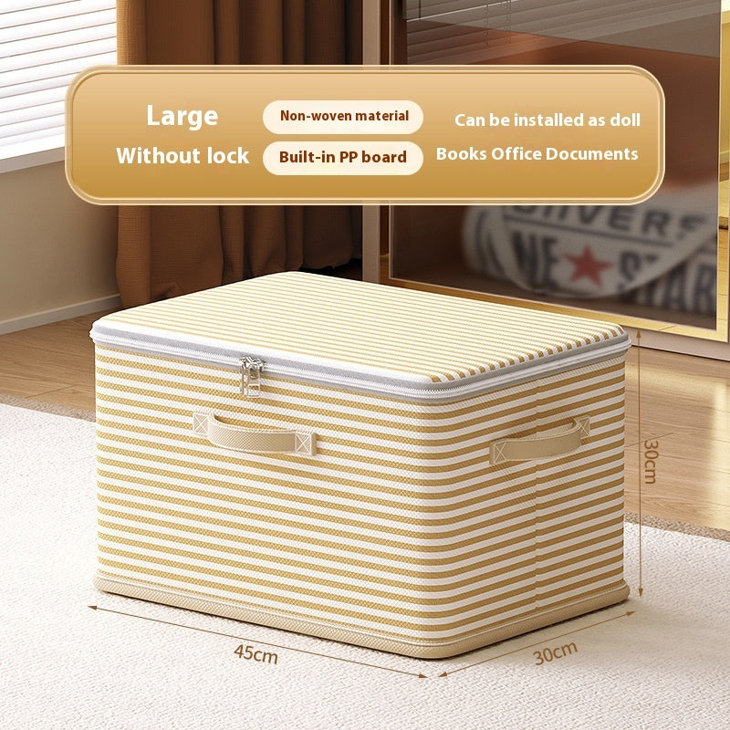 Clothes Storage Box with Lock – Secure Household Storage Basket for Clothes and Accessories