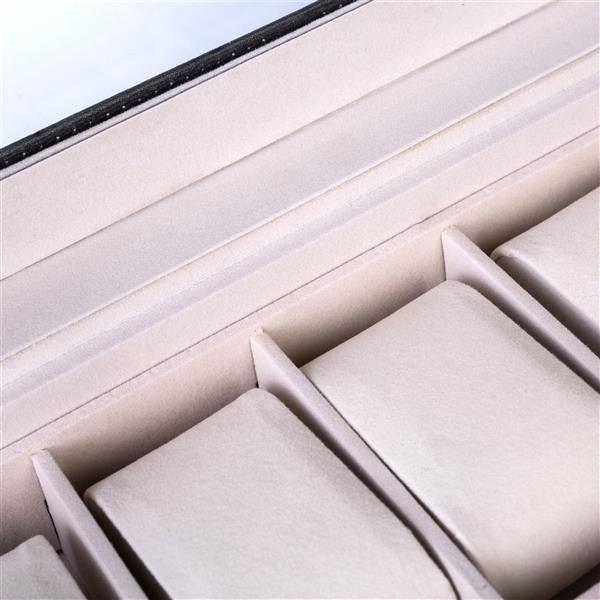 Double-Layer Luxury Watch Storage Box – High-End Organizer with Glass Lid & Lock