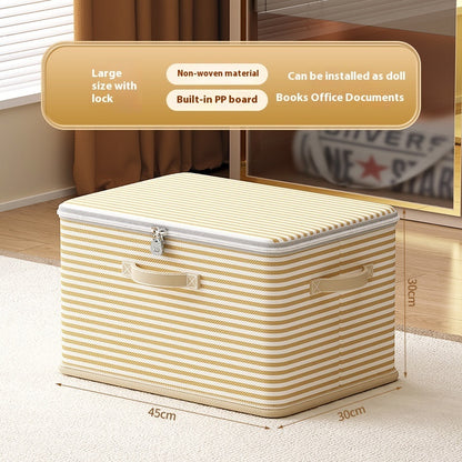 Clothes Storage Box with Lock – Secure Household Storage Basket for Clothes and Accessories
