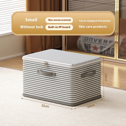 Clothes Storage Box with Lock – Secure Household Storage Basket for Clothes and Accessories