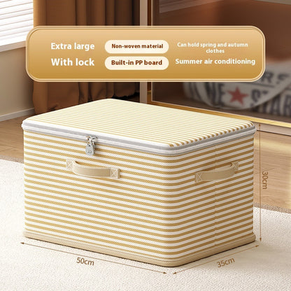 Clothes Storage Box with Lock – Secure Household Storage Basket for Clothes and Accessories
