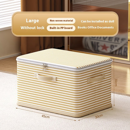 Clothes Storage Box with Lock – Secure Household Storage Basket for Clothes and Accessories